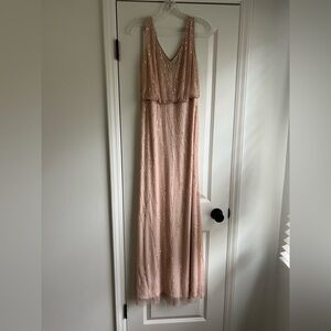 BHLDN Blush Sequin Wedding Dress